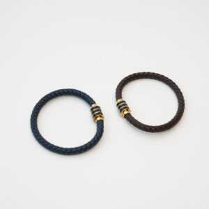 Bracelet Alpha (marron et bleu)